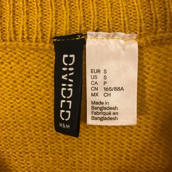 Yellow H&M knit sweater - Picture 2 of 2